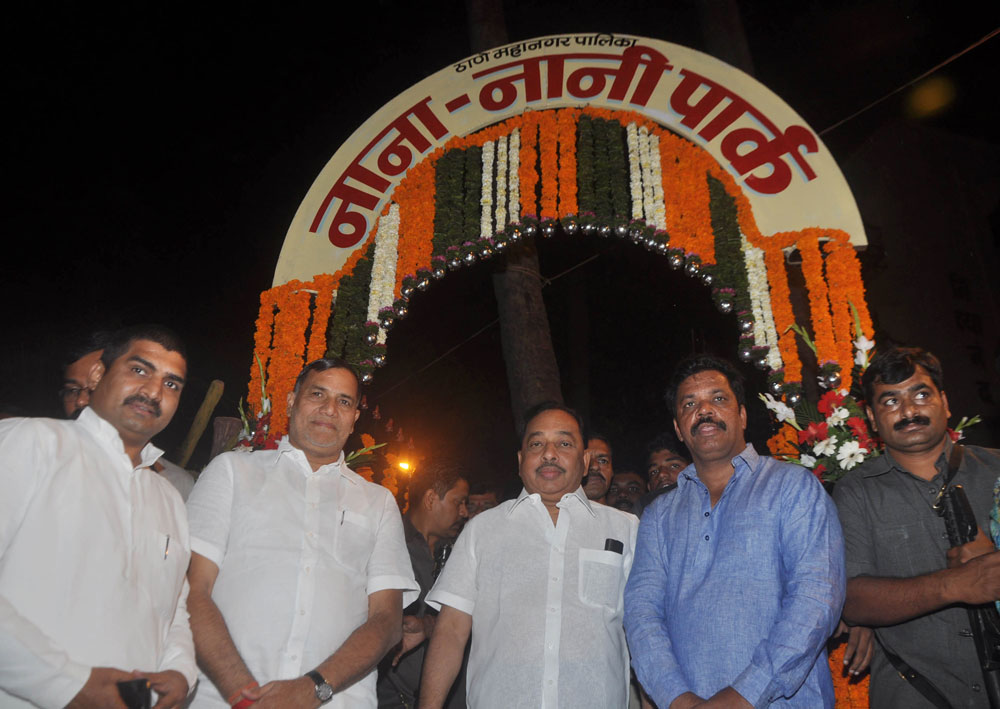 MINISTER NARAYANRAO RANE & MUMBAI CONGRESS PRESIDENT KRIPASAHNAKR SINGH IN THANE.