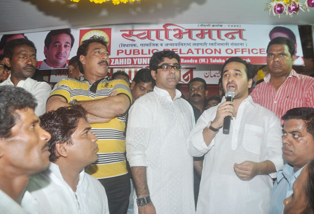 SWABHIMAN PRESIDENT NITESH NARAYANRAO RANE AT BANDRA.
