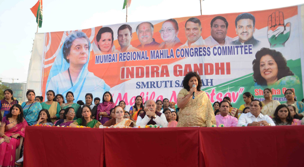Mahila Melava organized Mumbai Mahila Congress in Chief Presence of Mahila Congress National President Shobha Oza at Om Sai Ground Borivali (w).