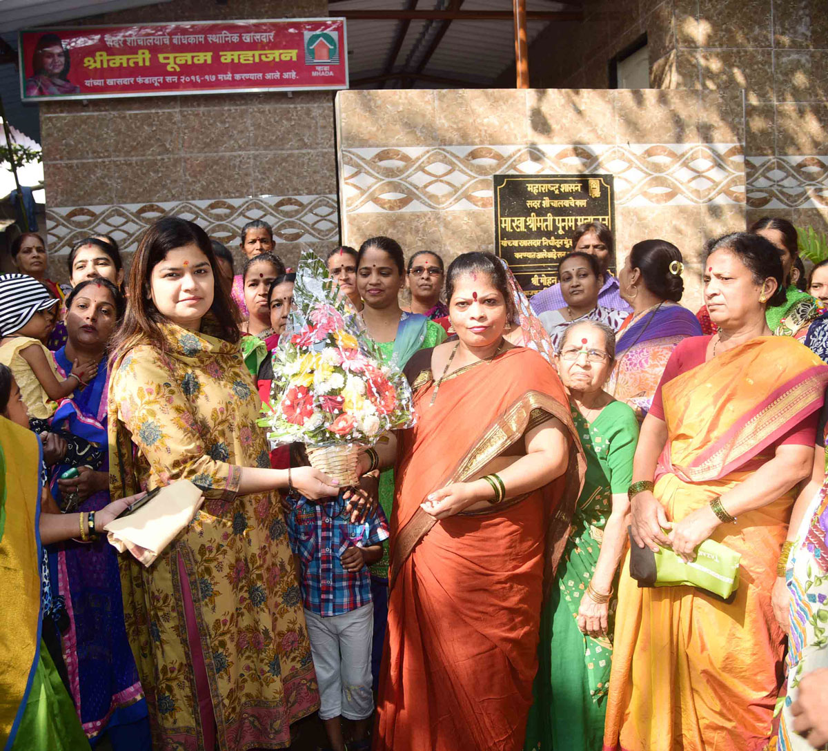 MP Poonam Mahajan in her Constituency.