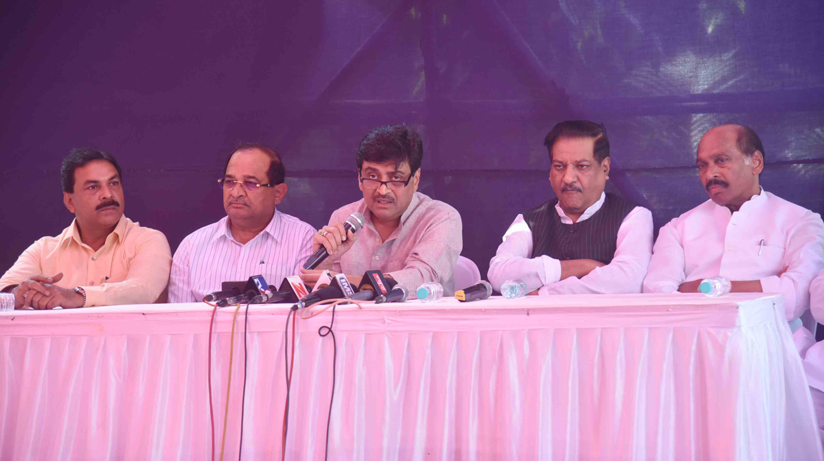 MPCC Leaders Meeting & Press Conference at A-6 Bunglow Opposite Mantralaya