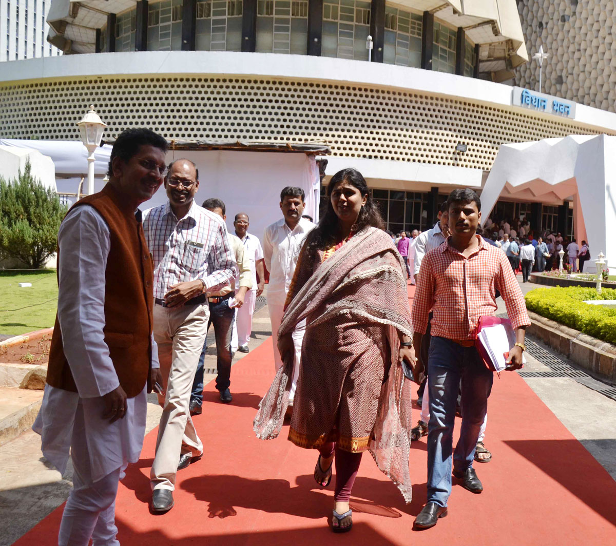 17th Day Budget Session at Vidhan Bhavan.