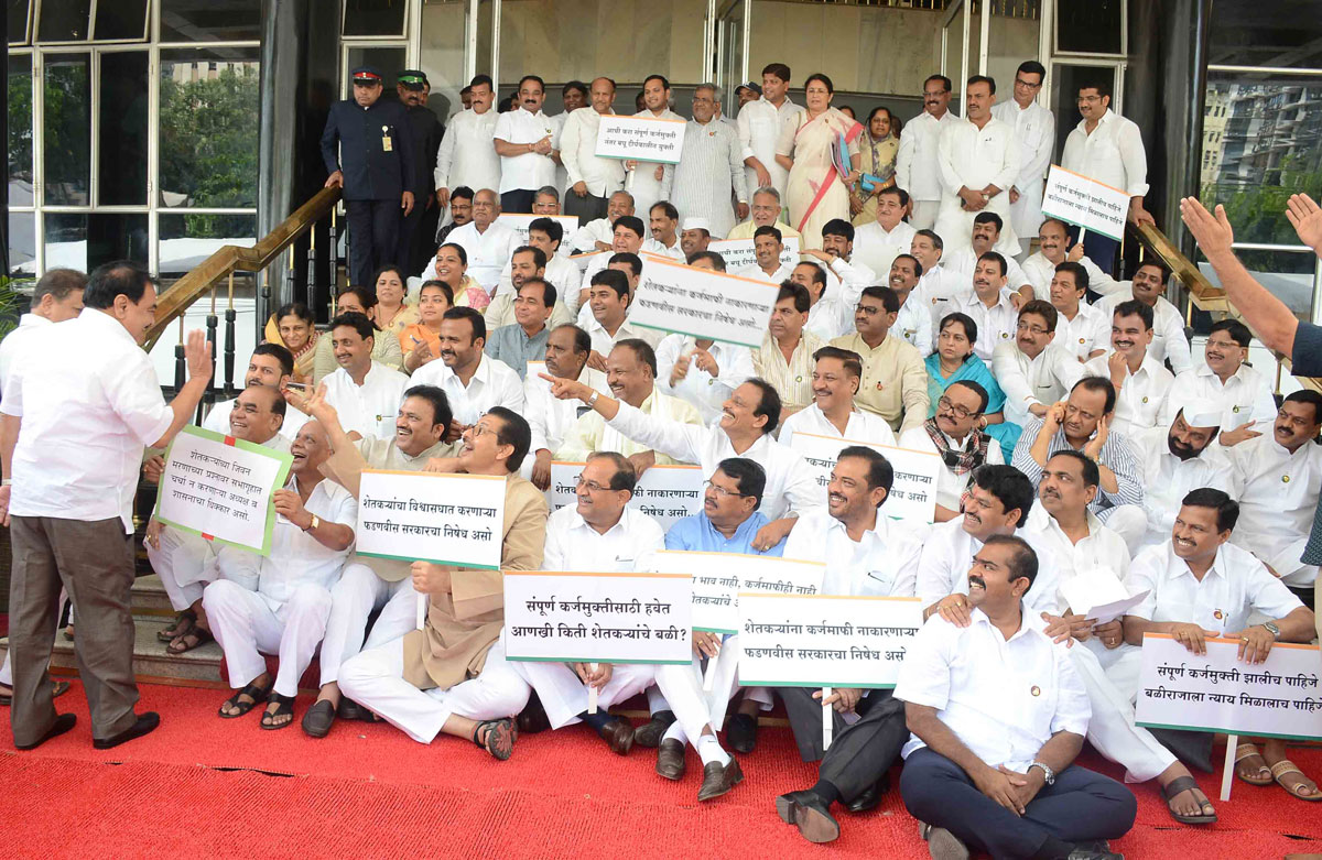 3rd Day Monsoon Assembly Session at Vidhan Bhavan in Mumbai.