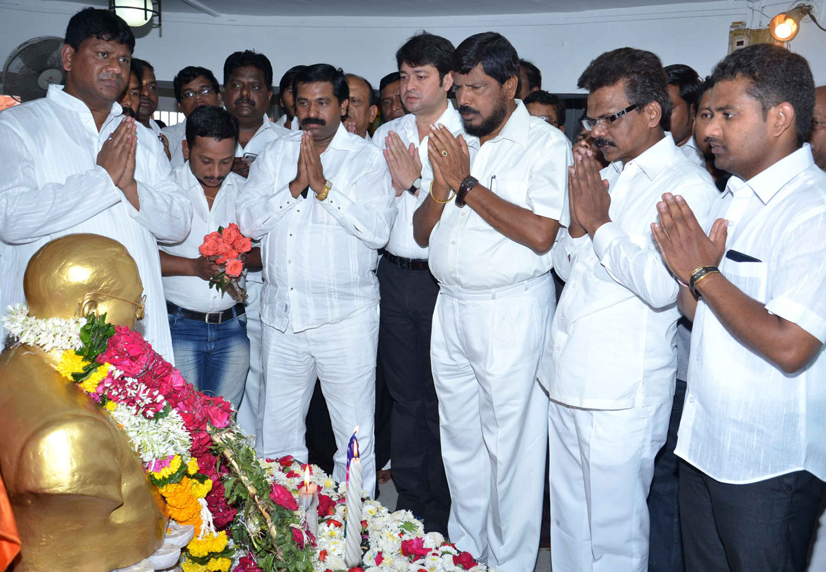 TRIBUTE TO BHARAT RATNA DR.BABASAHEB AMBEDKAR ON HIS MAHAPARINIRVAN DIN AT CHAITY BHOOMI DADAR.