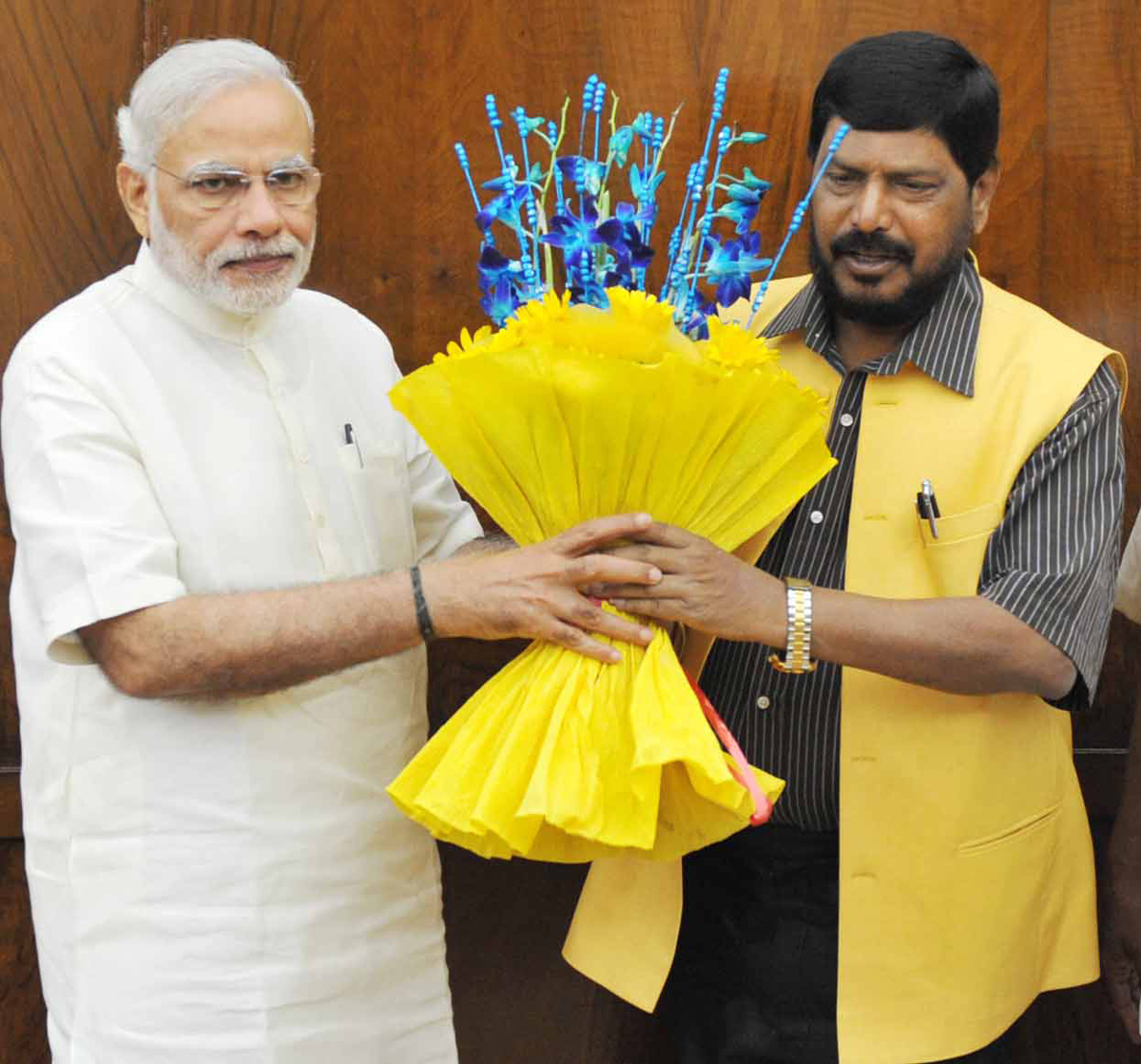 RPI Chief & MP Ramdas Athawale meets Prime Minister Narendra Modi at Delhi.