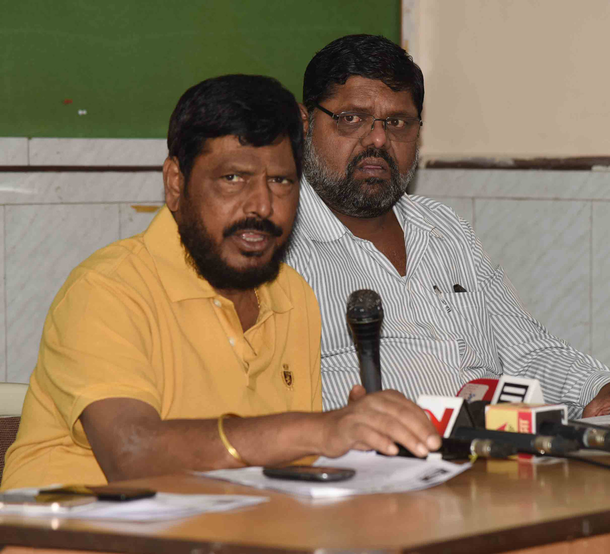 RPI Chief MP Ramdas Athawale Press Conference.