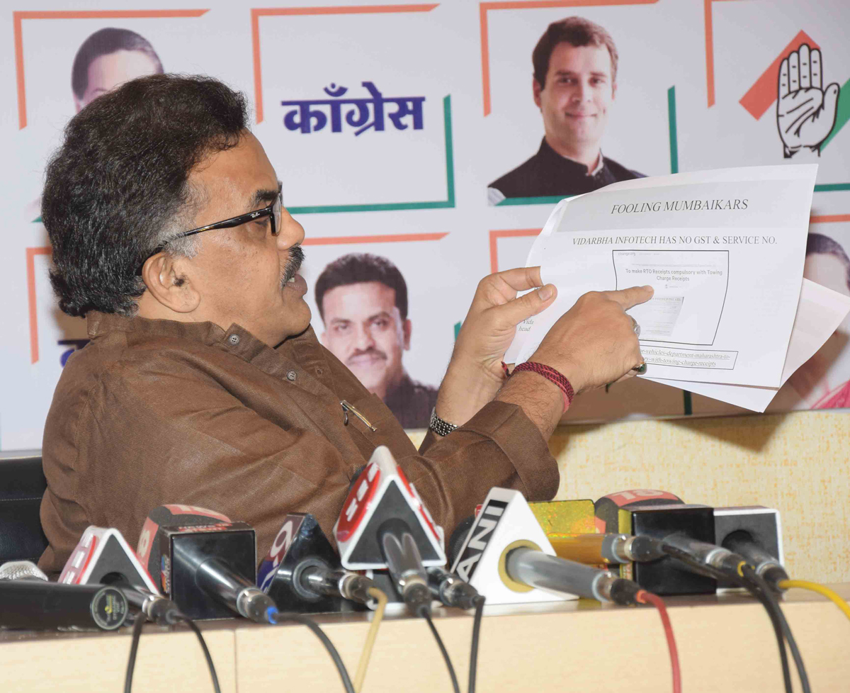 MRCC President Sanjay Nirupam Press Conference.