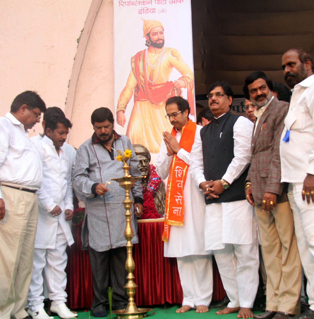 RPI PARTY (A) CELEBRATING ON 55TH ANNIVESARY DAY AT KAMGAR MAIDAN PAREL.