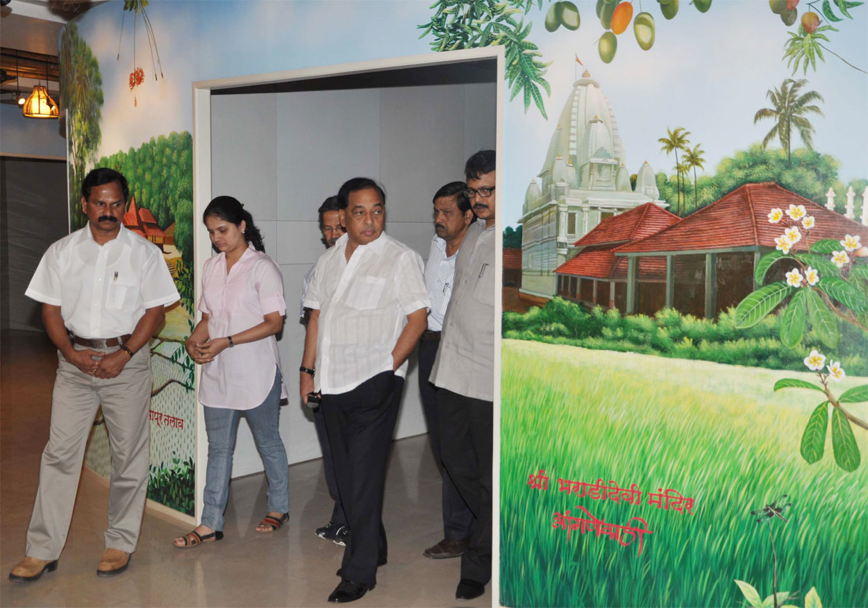 MINISTER NARAYAN RANE VISIT SINDHU DURG BHAVAN ON OCCASION "KOKAN MUMBAIT KOKNAT MUMBAI"AT ANDHERI.