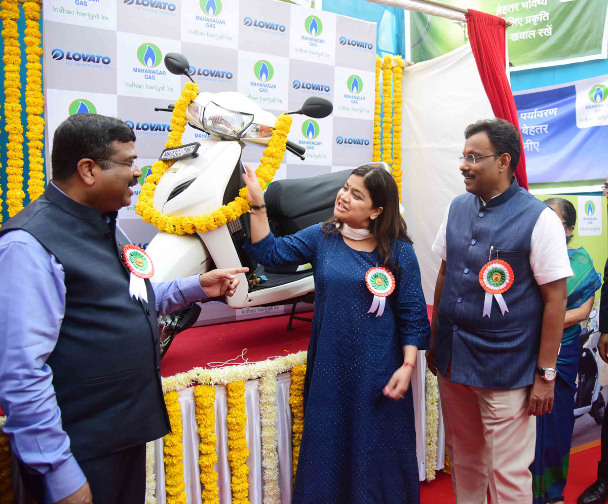 CNG Two Wheeler Launch in Mumbai.