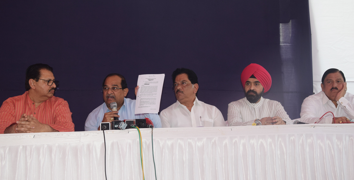 Opposition Leader Radhakrishna Vikhe Patil Press Conference in Mumbai.