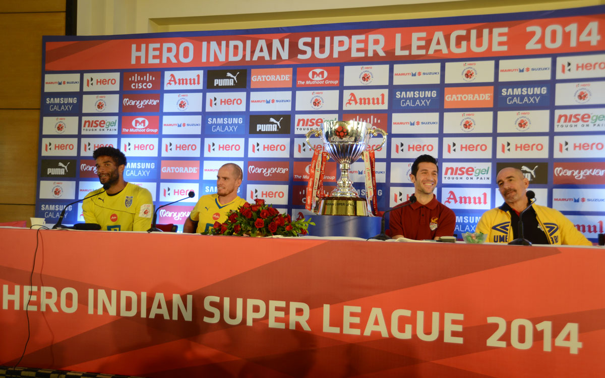 Hero Indian Super League 2014 Press Conference at Hotel Trident.