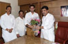 Congress Leaders Ashokrao Chavan & Sachin Pilot at Gandhi Bhavan.