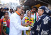 MLA AMIN PATEL IN RALLY OF CONGRESS-NCP & PRP  CANDIDATE SAHANA KHAN AT KAMATHIPURA WARD NO.209 .
