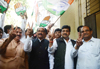 Victory For Congress in Rajasthan, Madhya Pradesh,Chhattisgarh Celebrate Maharashtra Pradesh Congress at Gandhi Bhavan Tanna House Colaba.