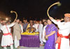 Mumbai Congress Paying Tribute to Chhatrapati Shivaji Maharaj on his Jayanti at Sion Koliwada .