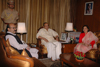 AMAR SINGH & MP.JAYA PRADA MET MAHARASHTRA GOVERNOR K.SANKARNARAYANAN AT RAJ BHAVAN MUMBAI.