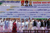 CHIEF MINISTER PRITHVIRAJ CHAVAN ,MPCC OBSERVER MOHAN PRAKASH ,MRCC PRESIDENT KRIPASHANKAR SINGH AT CHUNA BHATTI DURBAL GHATAK MELAVA.