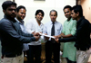 MEMORANDUM OF COLLAGE BUDGET TO MAKE IT ON WEBSITE GIVEN IN PATKAR COLLAGE PRINCIPAL BY NSUI DIST.PRESIDENT RAVI SINGH.