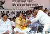MP Sanjay Nirupam on Indefinite Hunger Strike against Reliance Energy at Kandivali West .