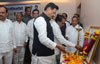 Shirdi Loksabha Shivsena MP Bhausaheb Wakchoure meets Chief Minister Prithviraj Chavan,MPCC President Manikrao Thakare at Gandhi Bhavan Mumbai.