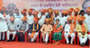 Shiv Sena Chief Udhav Thakare with Newly Elected Shiv Sena MP"s for Blessing of Ekveera Devi at Lonavala.
