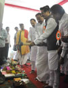Colaba-Bandra-Speez Metro III Bhumipujan by hands of Central Minister Venkyya Naidu & Chief Minister Prithviraj Chavan at Marol.