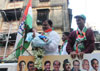 184-Byculla Assembly Congress Candidate Madhu Chavan Padyatra Rally.