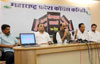 MPCC President Manikrao Thakare During Press conference at Gandhi Bhavan, Nariman Point.