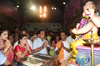 Ex. Chief Minister & Congress Senior Leader Narayanrao Rane with Family for Ganpati Darshan at Lalabaugh.