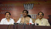 BJP Leaders Press Conference at BJP Pradesh Office at Nariman Point