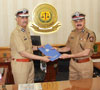 New Mumbai CP Datta Padsalgikar & Ex.CP Ahmad Javed at CP Office.