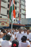 EX.UNION MINISTER & AICC MEMBER MURLI DEORA ON 67TH INDEPENDENCE DAY IN MUMBAI.