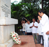 LEADER'S PAYING TRIBUTE TO "KRANTI STAMBHA" ON THE OCCASION "KRANTI DIN" AT GOWALIA TANK AUGUST KRANTI MAIDAN IN MUMBAI. LEADER'S PAYING TRIBUTE TO "KRANTI STAMBHA" ON THE OCCASION "KRANTI DIN" AT GOWALIA TANK AUGUST KRANTI MAIDAN IN MUMBAI.