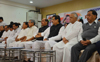 CHIEF MINISTER PRITHVIRAJ CHAVAN & MAHARASHTRA STATE CONGRESS LEADER'S MEETING AT TILAK BHAVAN DADAR.