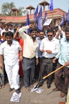 RPI PROTEST AGAINST MACHINDRA CHATE (CHIEF CHATE COACHING CLASS) AT VASHI. RPI PROTEST AGAINST MACHINDRA CHATE (CHIEF CHATE COACHING CLASS) AT VASHI.