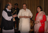 AMAR SINGH & MP.JAYA PRADA MET MAHARASHTRA GOVERNOR K.SANKARNARAYANAN AT RAJ BHAVAN MUMBAI.