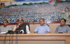 MPCC PRESI9DENT MANIKRAO THAKRE PRESS CONFERENCE AT GANDHI BHAVAN.