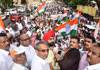 Mumbai Congress Protest against BJP- Shivsena Govt. at Mumbai CST.