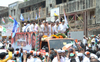 176-Bandra(E) Assembly Constituency Congress-NCP Candidate Narayanrao Rane "Maha Prachaar Rally" at Bandra.