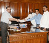 MLA Nitesh Narayanrao Rane Meets BMC Comm.Ajoy Mehta at BMC Head Office CST.