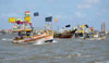 Chhatrapati Shivaji Maharaj Memorial should not be constructed in the Arabian Sea A "Sea Rally" Agitation by Fishermen.
