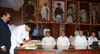 VIDHAN PARISHAD SPEAKER SHIVAJIRAO DESHMUKH,DY CHIEF MINISTER AJITDADA PAWAR & NEWLY ELECTED MLC DHANANJAY MUNDE AT VIDHAN BHAVAN MUMBAI.