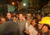 CHIEF MINISTER PRITHVIRAJ CHAVAN VISIT AT THE SPOT WERE BUILDING COLLAPSED AT DOCKYARD.