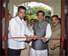 CHIEF MINISTER PRITHVIRAJ CHAVAN & UNION STATE MINISTER MILIND DEORA FOR INAUGURATED POLYTECNICAL COLLEGE FOR MINORITIES AT AT SIR J.J.SCHOOL OF ART CST.