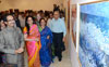 Shivsena President Udhav Thakre During Inauguration of Camlin Celebrating 50Year's Of Camel Color's Painting Exhibition at Jehangir Art Gallery Kala Ghoda.