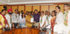 Mumbai Congress Thali-Belan Morcha at Collector Office Bandra.