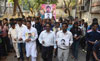 Siddharth College Students Peace Candle March to Protest against Govt on Dalit Phd Scholar Rohit Sucide at Hyderabad University at Buddha Bhavan.