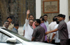 NCP Leader,Ex Minister & MLA Chagan Bhujbal at E D Office.