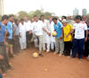 UNION MINISTER OF STATE MILIND DEORA IN FOOTBALL CAMP AT MADANPURA.